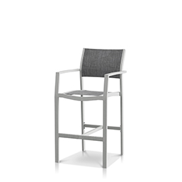 Bar Arm Chair Kessler Silver Frame / Slate Sling